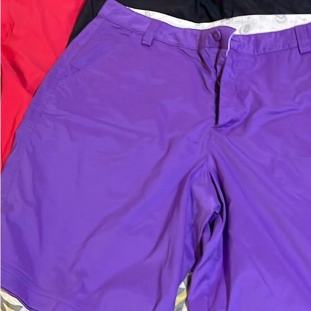 Puma Purple Flat Front Shorts